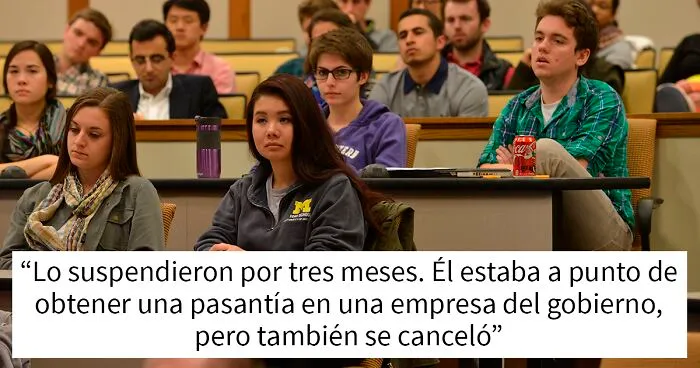 Esta estudiante les pregunta a los internautas si había arruinado la carrera de su compañero de clase al denunciarlo por su comportamiento agresivo