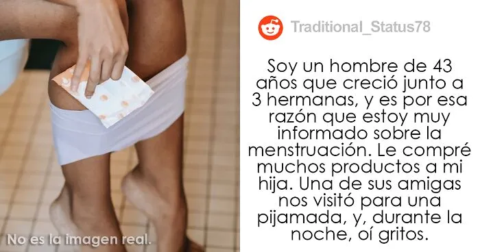 Este padre dejó que la amiga de su hija usara las compresas de su casa, y fue llamado “pervertido”