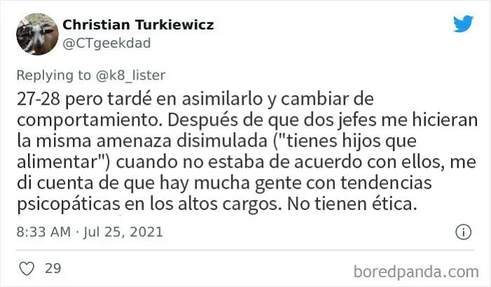 20 Personas cuentan en Twitter el momento en el que se arrepintieron de su plan original de ser amables y trabajar duro