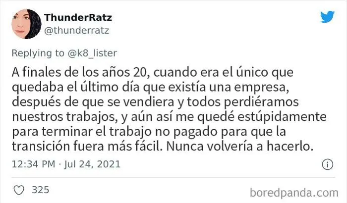 20 Personas cuentan en Twitter el momento en el que se arrepintieron de su plan original de ser amables y trabajar duro