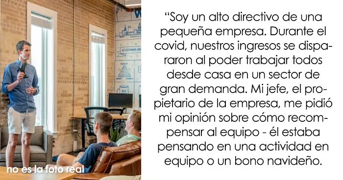 Este gerente comparte cómo decidió recompensar a sus empleados, y la gente lo aplaude