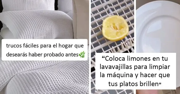 20 "Trucos fáciles para el hogar que desearás haber probado antes", compartidos por esta TikToker