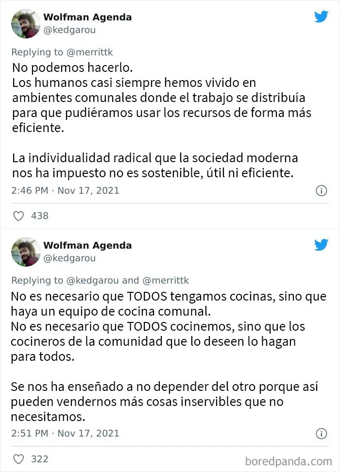 "¿Cómo consigue la gente tener tiempo para vivir trabajando a tiempo completo?": 18 Respuestas de tuiteros