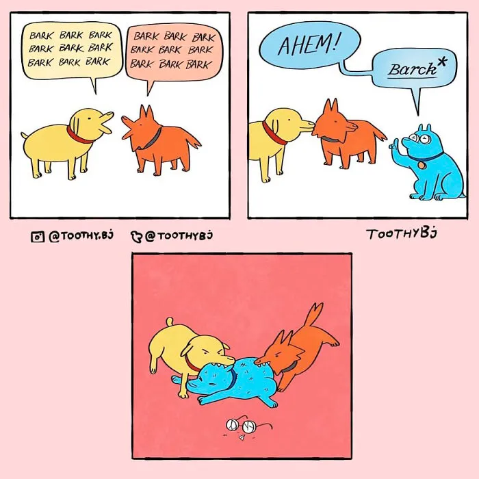 Si tienes un sentido del humor bastante negro, seguramente disfrutes de estos 10 retorcidos cómics de ToothyBj