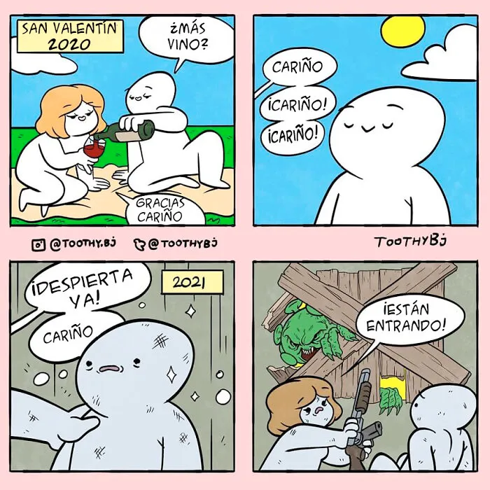 Si tienes un sentido del humor bastante negro, seguramente disfrutes de estos 10 retorcidos cómics de ToothyBj