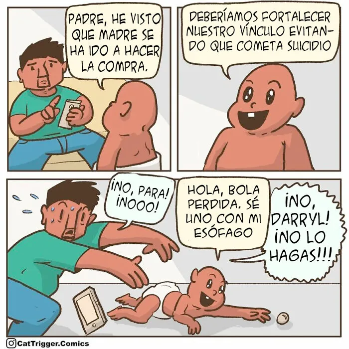 10 Cómics tan divertidos como retorcidos, creados por "Cat Trigger"