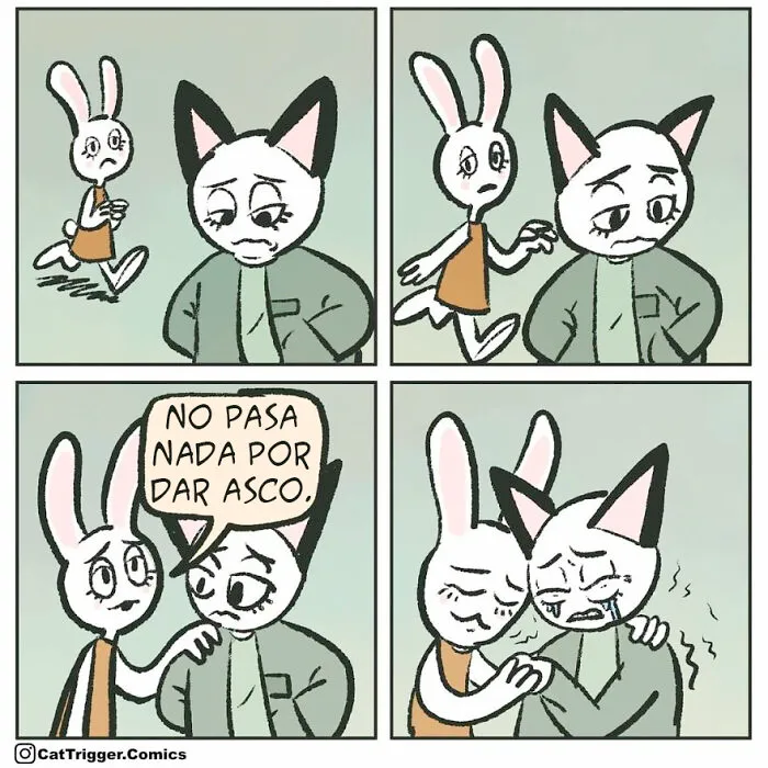 10 Cómics tan divertidos como retorcidos, creados por "Cat Trigger"