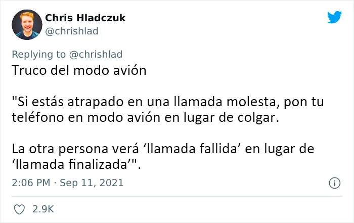 "Poner el teléfono en modo avión en lugar de colgarlo": una persona en Twitter comparte 10 consejos útiles para la vida
