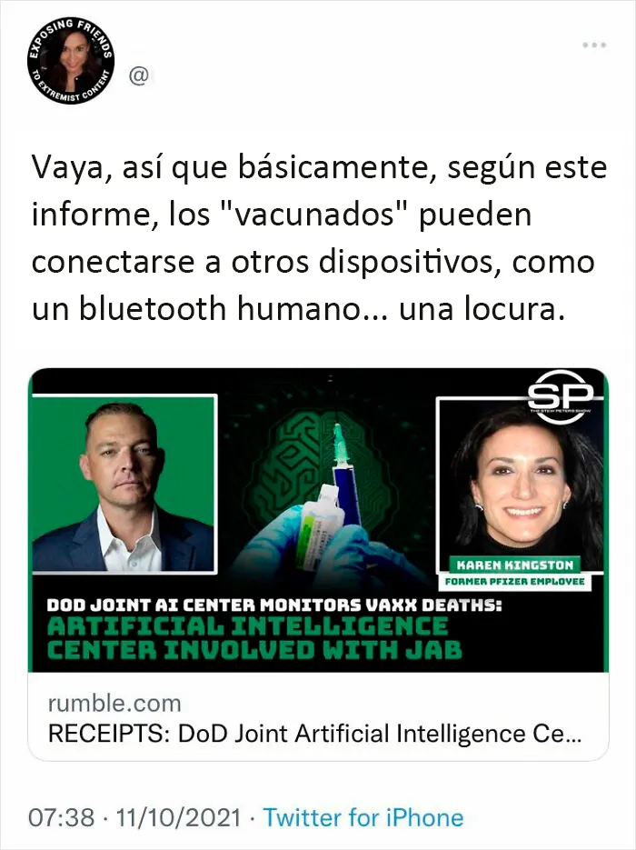 20 Antivacunas tan ridículos como graciosos, compartidos en esta cuenta de Twitter