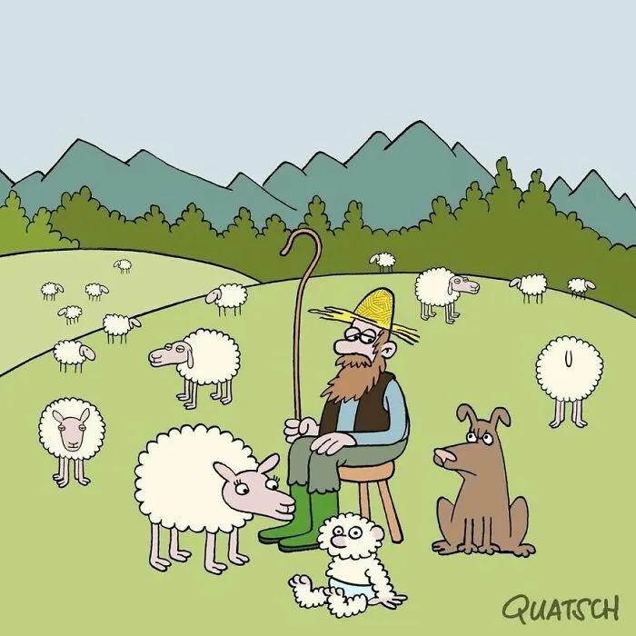 Este dibujante ilustra situaciones absurdas y divertidas que te harán reír (11 imágenes)