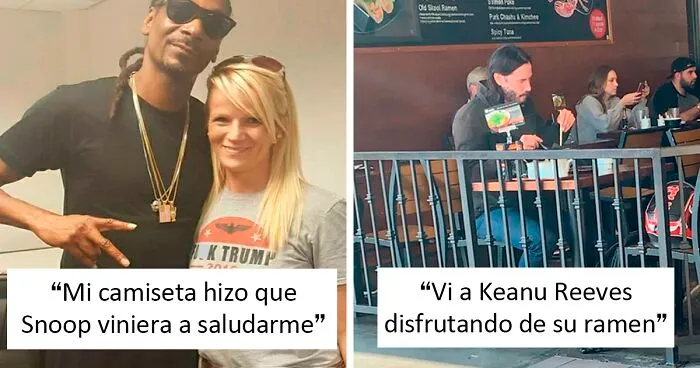 20 Encuentros "muy puros" con celebridades por lo mundanos que son