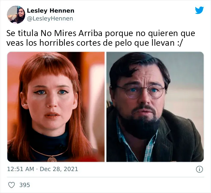 20 Divertidas reacciones a la nueva película de Netflix "No Mires Arriba"
