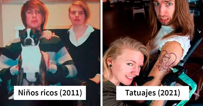 11 Retratos que estos hermanos envían a su madre todas las Navidades y que cada año se vuelven más extraños