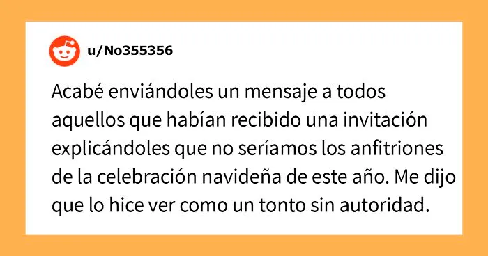 Este hombre faltó al respeto a su esposa invitando a su familia numerosa a celebrar Navidad durante 5 días sin preguntar