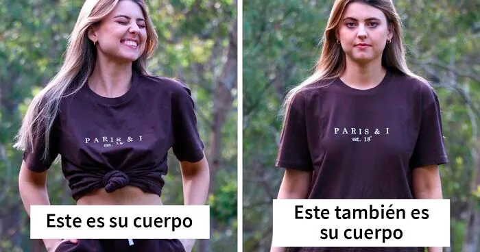 Esta mujer desafia los estándares de belleza irreales al publicar fotos de ella misma comparándose (30 imágenes)