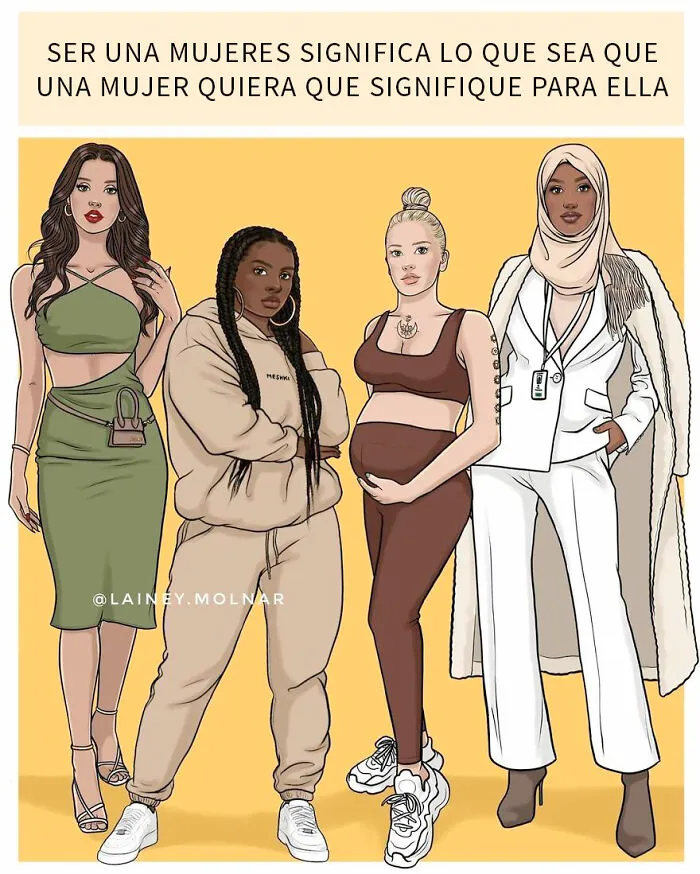 10 Cómics llenos de observaciones sobre la sociedad, dibujados por esta mujer moderna e independiente