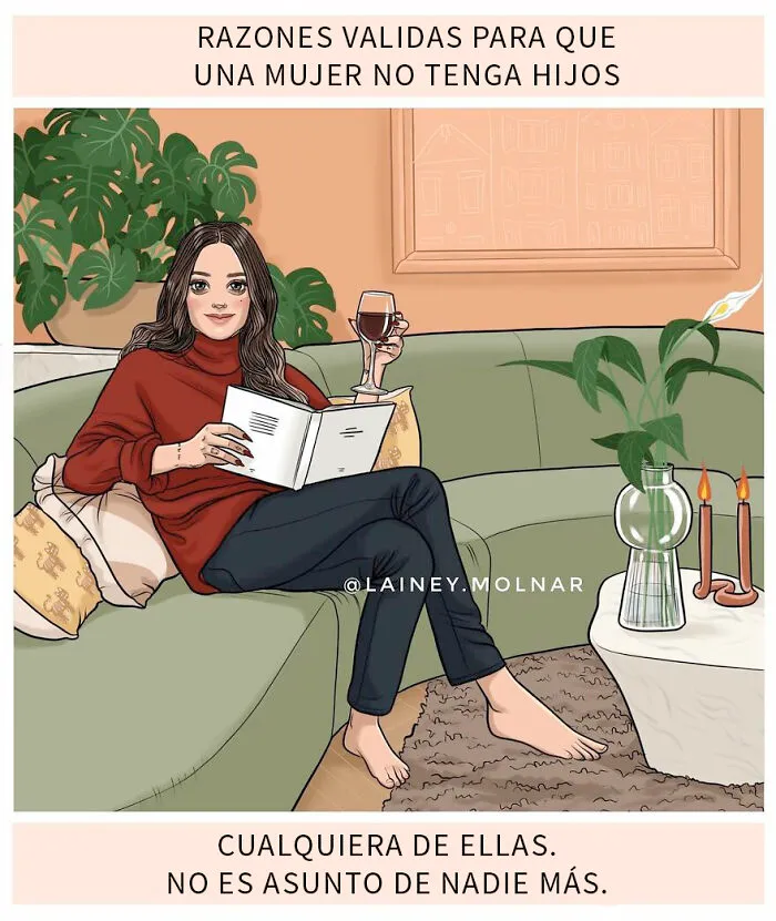 10 Cómics llenos de observaciones sobre la sociedad, dibujados por esta mujer moderna e independiente