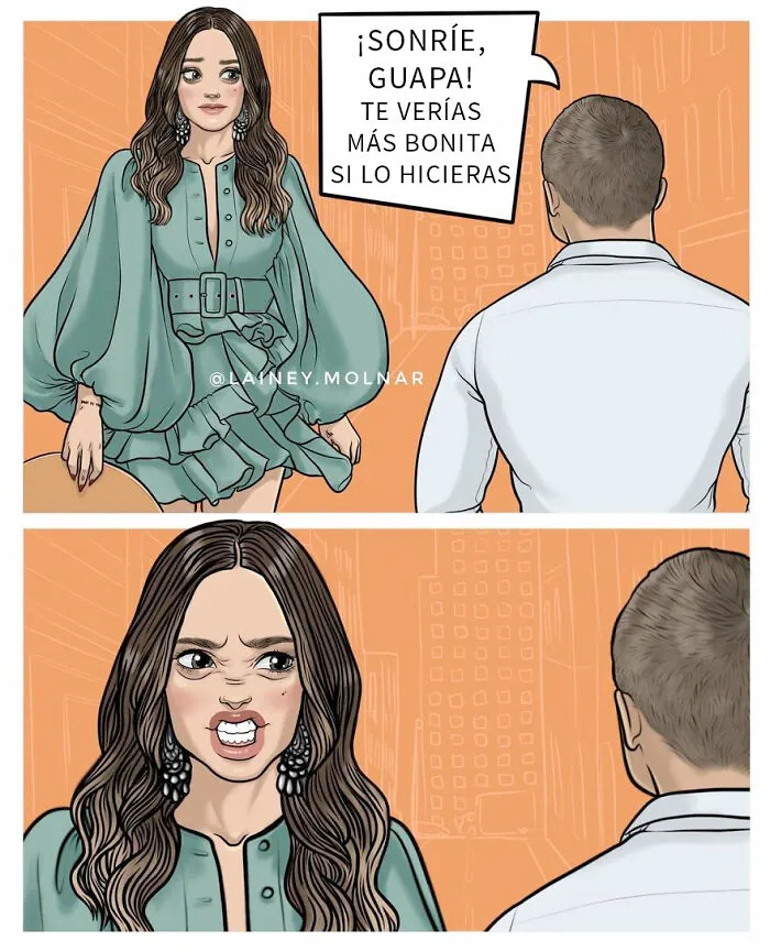 10 Cómics llenos de observaciones sobre la sociedad, dibujados por esta mujer moderna e independiente