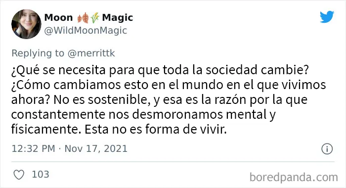 "¿Cómo consigue la gente tener tiempo para vivir trabajando a tiempo completo?": 18 Respuestas de tuiteros