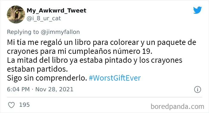 20 Personas comparten los peores regalos que han recibido, como parte del desafío de Jimmy Fallon