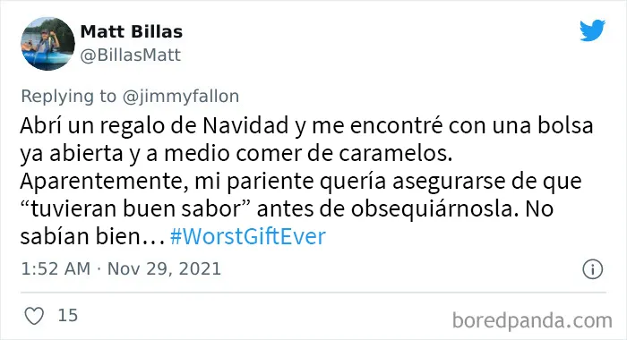 20 Personas comparten los peores regalos que han recibido, como parte del desafío de Jimmy Fallon