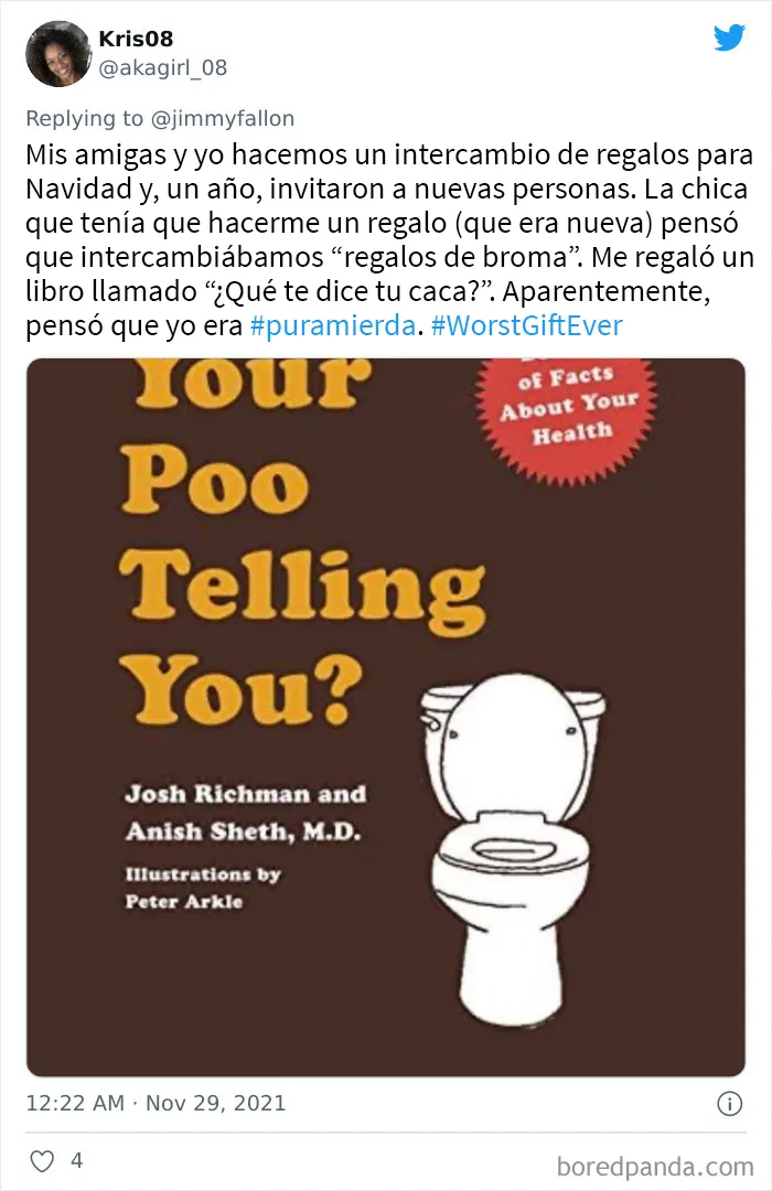 20 Personas comparten los peores regalos que han recibido, como parte del desafío de Jimmy Fallon
