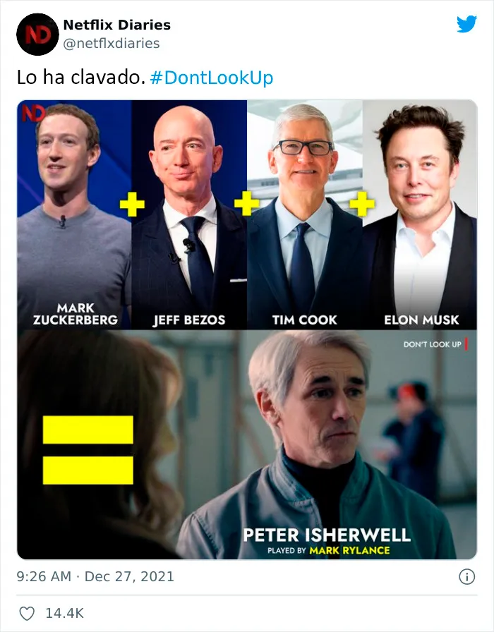 20 Divertidas reacciones a la nueva película de Netflix "No Mires Arriba"