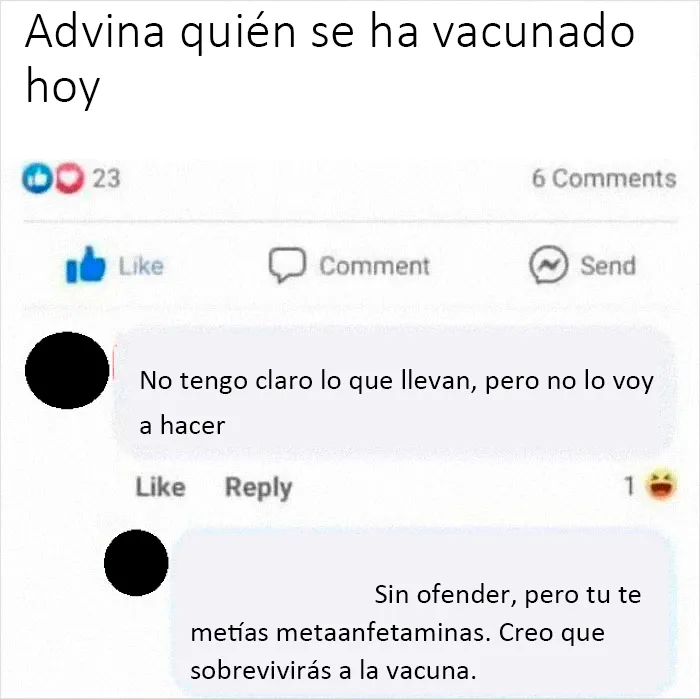 Creo que sobrevivirás a la vacuna