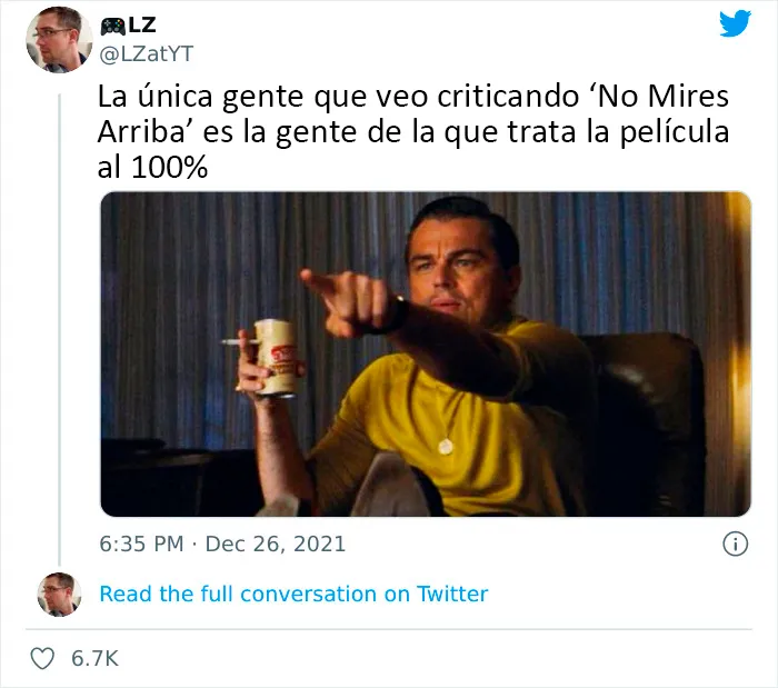20 Divertidas reacciones a la nueva película de Netflix "No Mires Arriba"