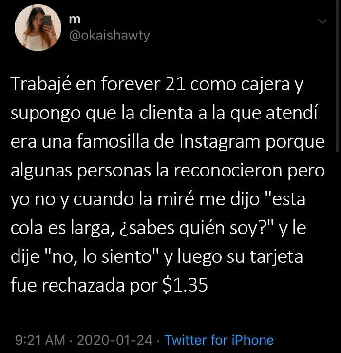 Cuando ser una influencer no tiene ventajas