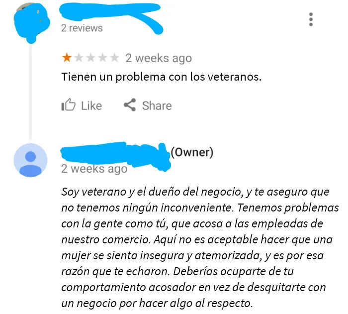 15 Divertidas respuestas que estos comercios dieron a las falsas reseñas negativas que recibieron