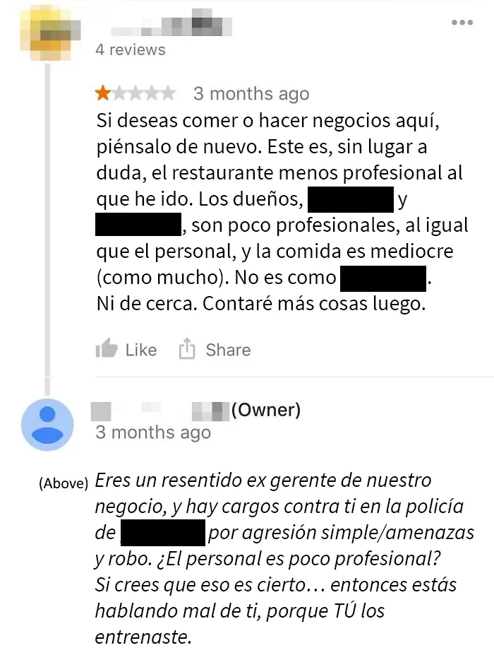 15 Divertidas respuestas que estos comercios dieron a las falsas reseñas negativas que recibieron