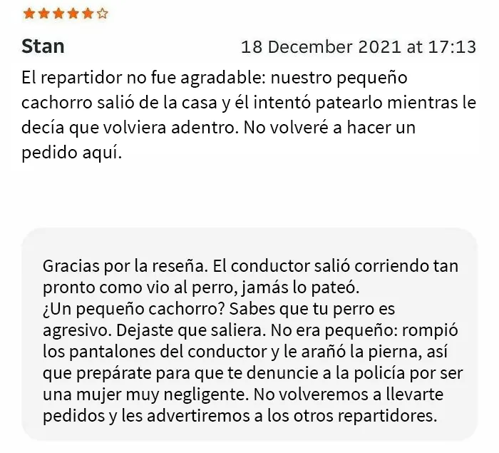 15 Divertidas respuestas que estos comercios dieron a las falsas reseñas negativas que recibieron