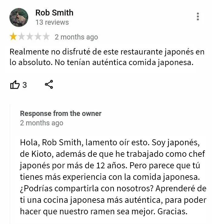15 Divertidas respuestas que estos comercios dieron a las falsas reseñas negativas que recibieron