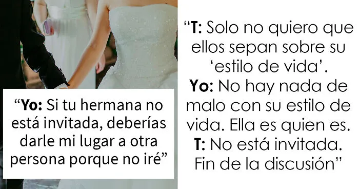 Esta novia se niega a invitar a su hermana a la boda por su sexualidad, y pierde los nervios cuando su madre se rehúsa a ir también
