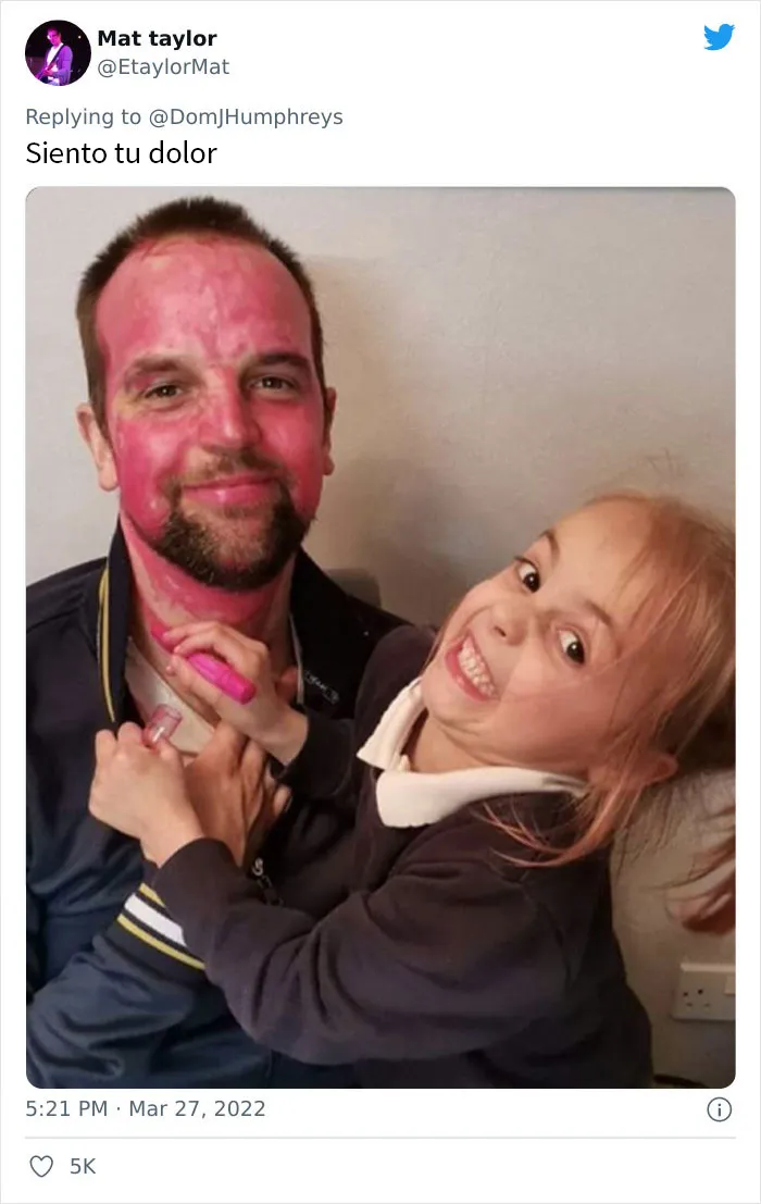 20 Padres usados por sus hijas para hacer experimentos de maquillaje, tan divertidos como reconfortantes