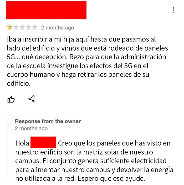 Cuando no se pueden distinguir las antenas y los paneles solares