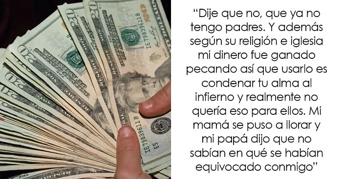 Esta mujer no quiere ayudar a sus padres con dificultades económicas porque renegaron de ella hace 9 años