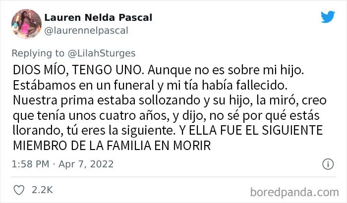 20 Niños que dijeron cosas escalofriantes, compartidas en este hilo viral de Twitter