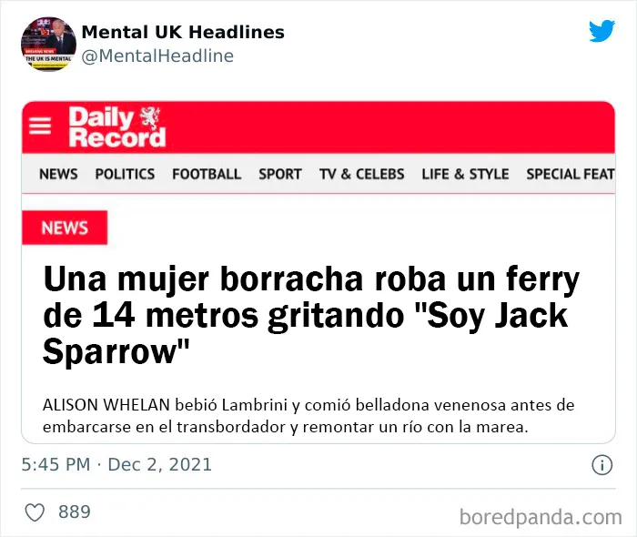 20 "Locos titulares del Reino Unido" que son 100% británicos