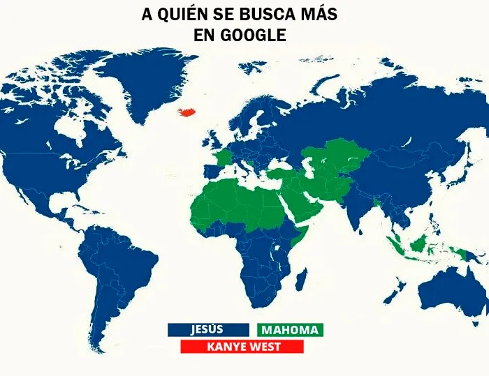 Este post muestra a quién se buscó más en 2021 en cada país