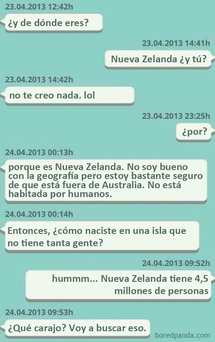 No se le da bien la geografía