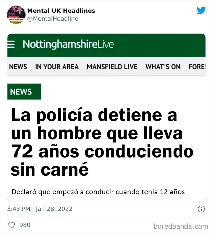 20 "Locos titulares del Reino Unido" que son 100% británicos