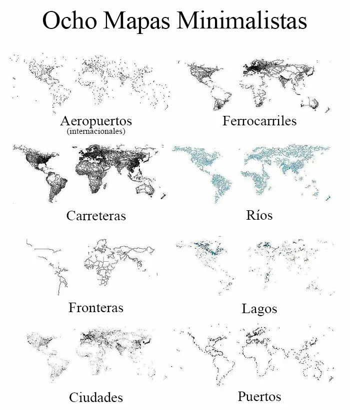 8 Mapas minimalistas