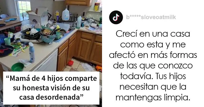 Esta madre "perezosa" de 4 hijos muestra honestamente su casa después de 4 días sin limpiar