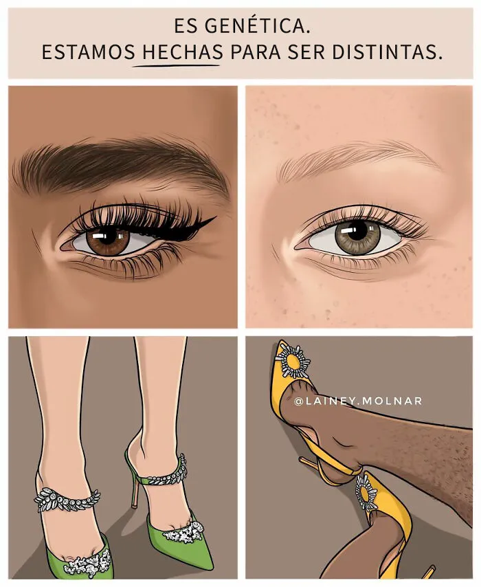 10 Nuevos cómics que ilustran la presión a la que se enfrenta la artista y otras mujeres por parte de la sociedad