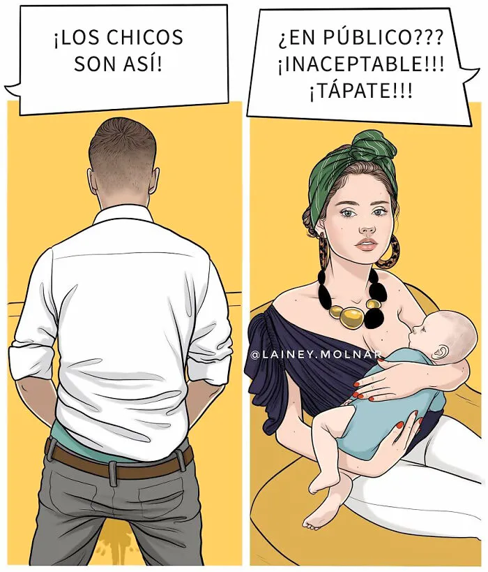 10 Nuevos cómics que ilustran la presión a la que se enfrenta la artista y otras mujeres por parte de la sociedad