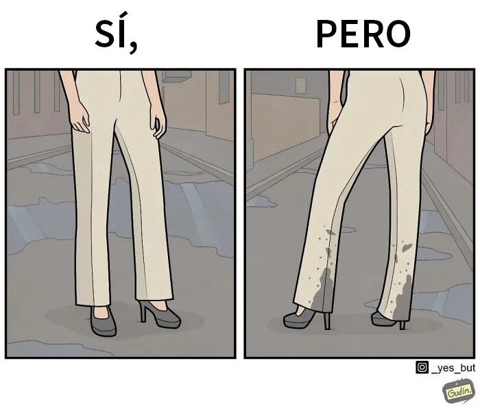 «Sí, pero»: Este artista dibuja cómics sarcásticos para mostrar divertidas contradicciones (15 imágenes nuevas)