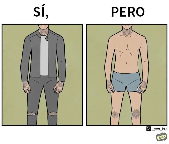 «Sí, pero»: Este artista dibuja cómics sarcásticos para mostrar divertidas contradicciones (15 imágenes nuevas)