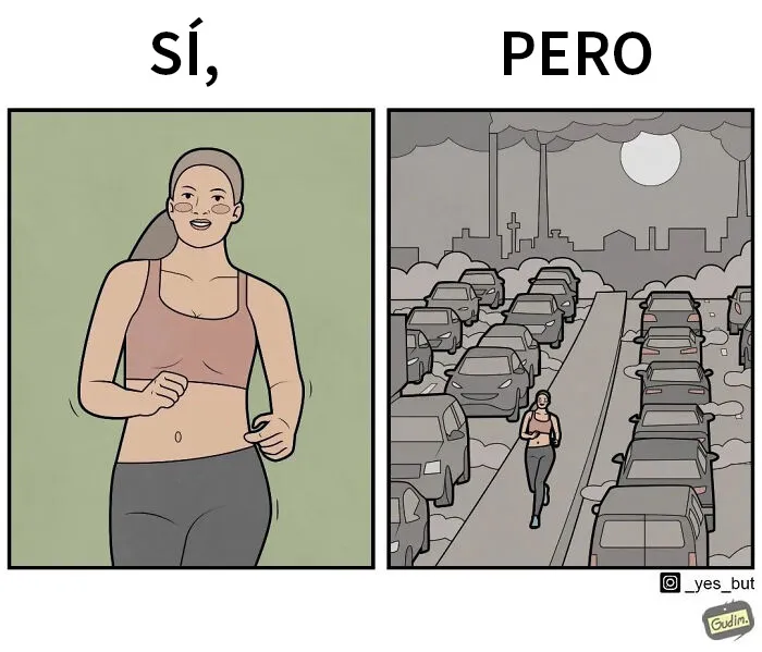 «Sí, pero»: Este artista dibuja cómics sarcásticos para mostrar divertidas contradicciones (15 imágenes nuevas)